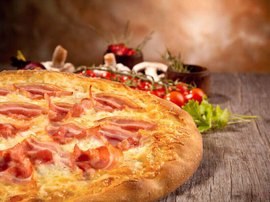 Serres Delivery Mamma`s Pizza Μπέικον yummy