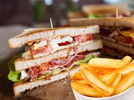 Serres Delivery Mamma`s Pizza Club sandwich Ζαμπόν