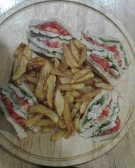Serres Delivery Δέσποινας Γεύσεις Club Sandwich Κλασσικό