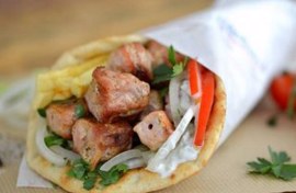 Serres Delivery Ο Βλάχος Σάντουιτς με Σουβλάκια